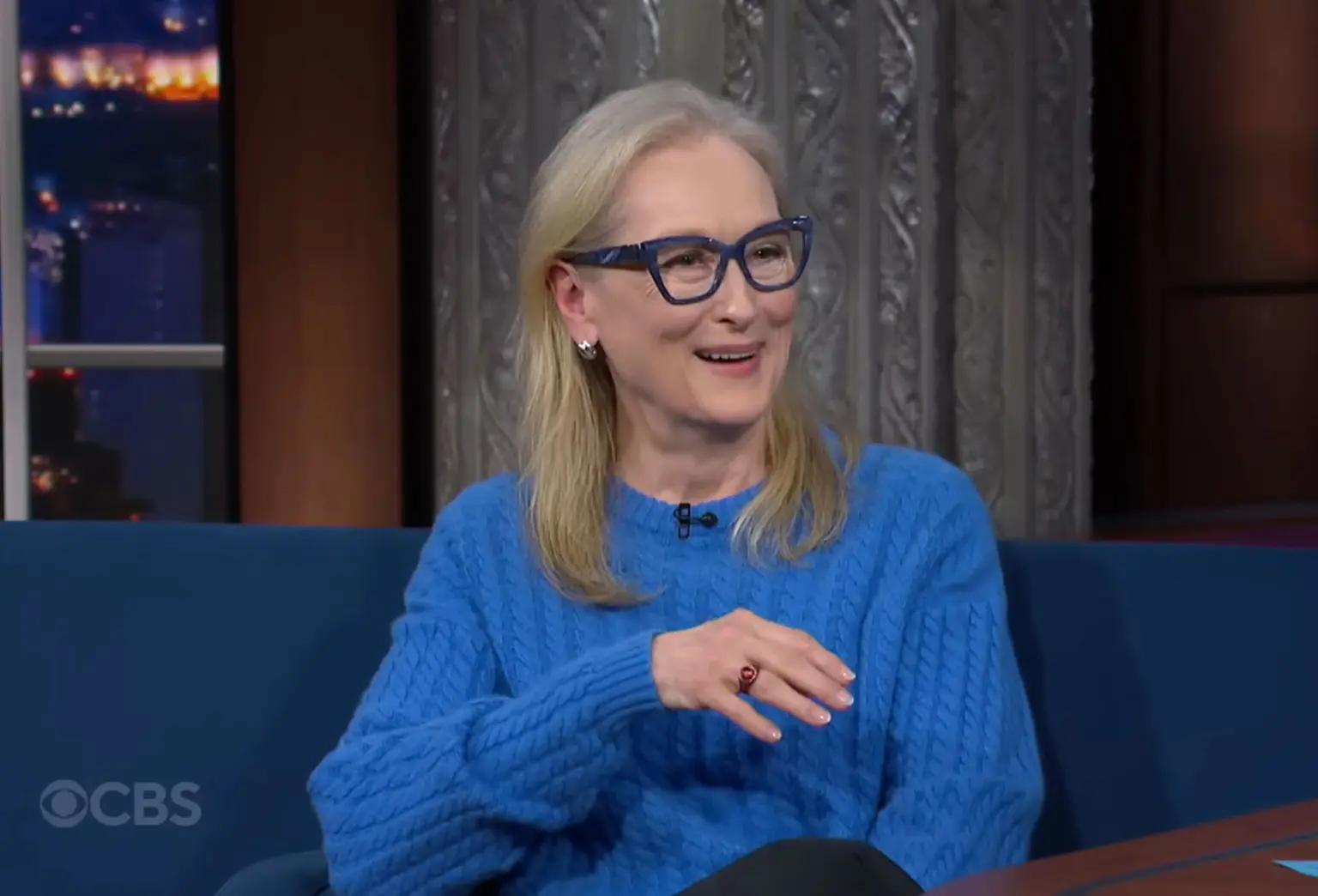 Meryl Streep revives iconic cerulean sweater